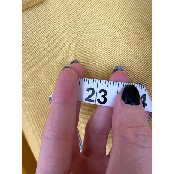 Ralph Lauren Shirt Womens Large Yellow Chambray Button Long Sleeve Lyocell - Picture 6 of 6